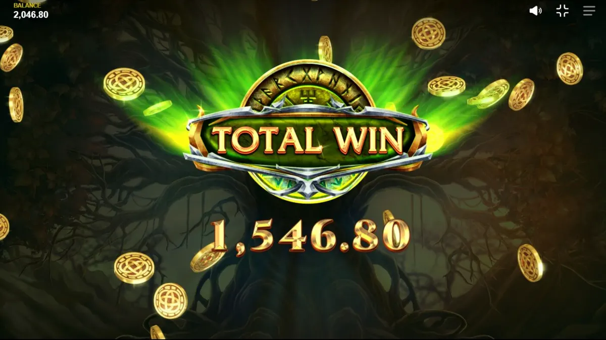 Interface do jogo de slot Loki’s Descendants com temática nórdica